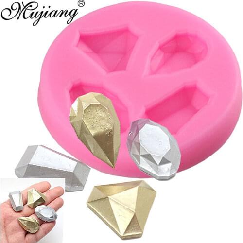 3D Craft Gem Silicone Mold DIY Jewllery Fondant Chocolate Candy Gumpaste Mold Cupcake Topper Cookie Baking Cake Decorating Tools