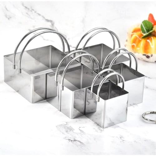 5Pcs Stainless Steel Biscuit Mold Vegetable Shape Cutter Set Round/Square Shape for Cookies Fruit Kids Baking GQ