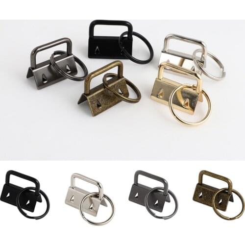Key Fob Hardware 26mm keychain Split Ring For Wrist Wristlets Bag Strap Cotton Tail Clip
