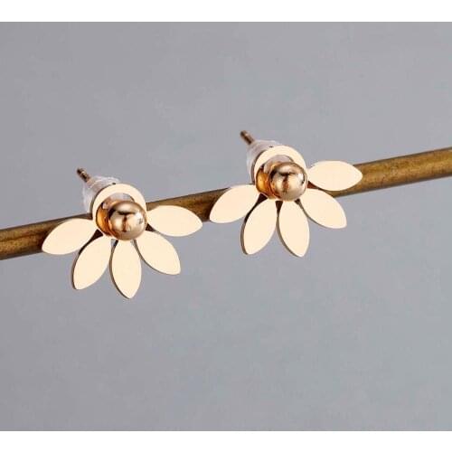 Chandler Bohemian Flower Earring Double Side Earrings for Women FashionDIY Earrings Plant Leaf Earring Tiny Accessories