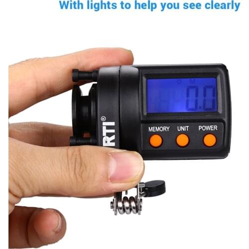 Digital Fishing Line Counter 999M pesca fishing line contador de linha de pesca peche a la carpe Carp Fishing Accessory