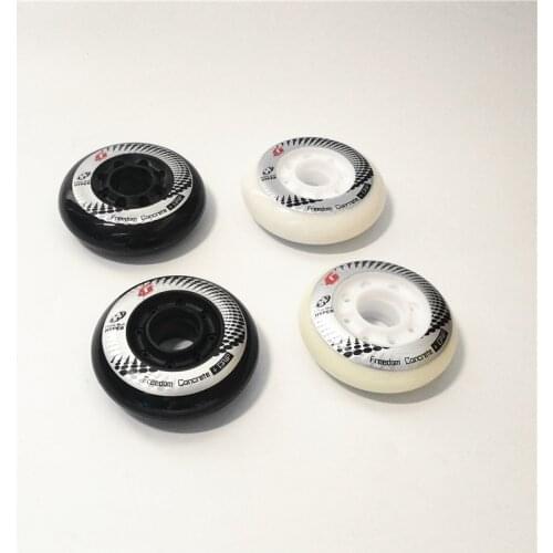 4 pcs/lot Roller Skates Wheel 80mm 76mm 72mm white black skating wheels for Powerslide for SEBA HV HL High Light Carbon Fiber