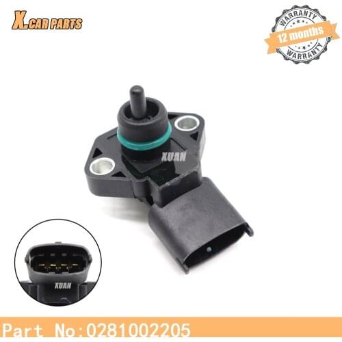 2.5BAR Boot Intake Air Manifold MAP Pressure 0281002205 MHK100640 For CHRYSLER GRAND VOYAGER DODGE CARAVAN DAKOTA 2.5