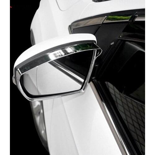 For Ford Kuga Escape 2013-2015 Chrome Side View Rearview Door Mirror Visor Sun Shade Rain Guard Shield Exterior Car Accessories