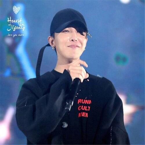 KPOP 1 PCS GD G-Dragon Peaceminusone Extra Long Ribbon Embroidery Cap Baseball Cap Fans Collection