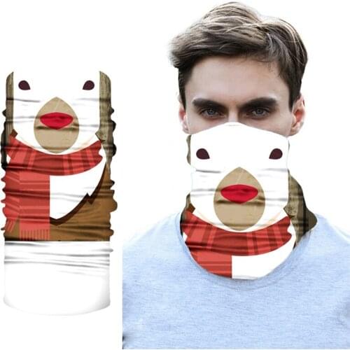 Outdoor Cycling Mask Christmas Seamless Bandana Sports Mountaineering Skiing Decoration Mask Christmas Gifts Scarves
