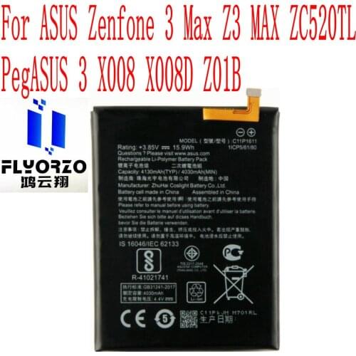 Brand new High Quality 4130mAh C11P1611 Battery For ASUS Zenfone 3 Max Z3 MAX ZC520TL PegASUS 3 X008 X008D Z01B Mobile Phone