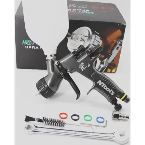 No-Clean Tank HVLP Spray Gun 1.3/1.8MM Air Spray Gun Car Paint Gun Spray Gun Cup PPS Quick Cup Adapter With Mixing Cup No-Clean