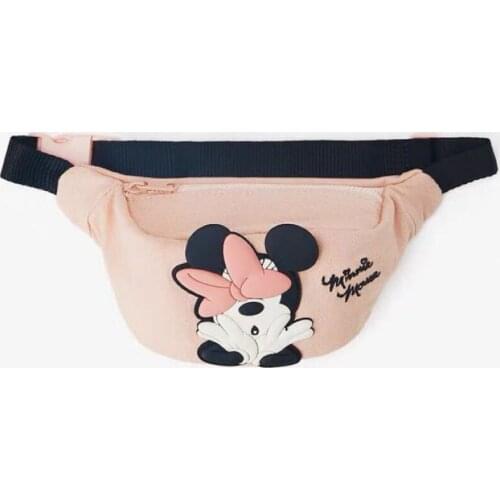 Disney Canves Carton Girl Boy Messenger Bag Mickey Mouse Chest Bag Minnie Coin Bag Belt Bag Shopping Disney School Supplies