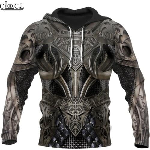CLOOCL Chainmail Knight Armor 3D Print Men Hoodie Knights Templar Harajuku Fashion Jacket Pullover Unisex Hot Selling Hoodies