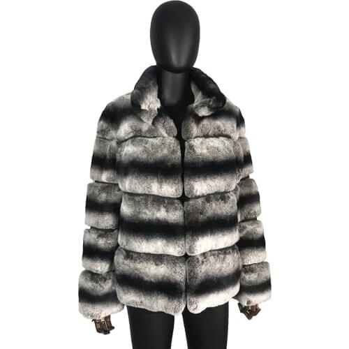 Outerwear Jacket Women Winter Rabbit Fur Coat 2020 New Top Selling Short Warm Elegant Overcoat