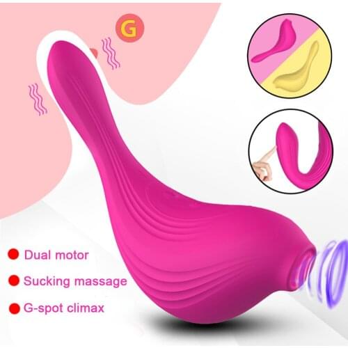 Vaginal Sucking Vibrator G Spot Massage Dildo Vibrator Oral Sucker Adult Sex Toys for Women Masturbation Nipple Clit Stimulator