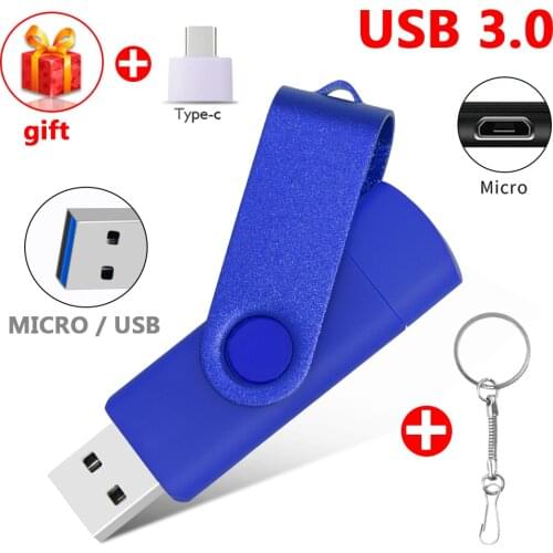 High Speed OTG Metal Usb Flash Drives Type C USB 3.0 Pen Drive 64GB 128GB Pendrive 256GB 512GB Usb Memory Stick for Phone PC