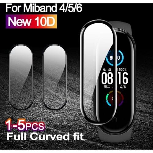 3D Screen Protector for Xiaomi MI band 4 5 6 Soft film strap Mi band Smart Watch Miband Full Screen Protective miband 4 5 6 Film