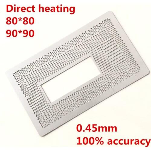 0.45MM Direct heating I5-6300U SR2F0 I7-6500U SR2F1 I3-7020U SR3LD I3-8130U SR3W0 I3-7130U SR3JY I7-8650U SR3L8 CPU BGA Stencil