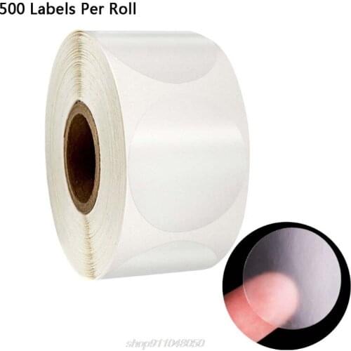 500pcs/roll Round Transparent Stickers Stamp Envelopes Cards Wedding Invitations Packages Scrapbooking Decor F03 21 Dropshipping