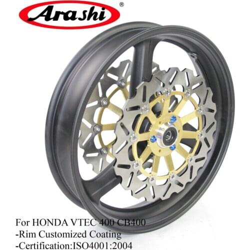 Arashi For HONDA VTEC 400 99-14 Motorcycle Front Wheel Rim Brake Disc Rotors VTEC400 99-08 09 10 11 2012 2013 2014