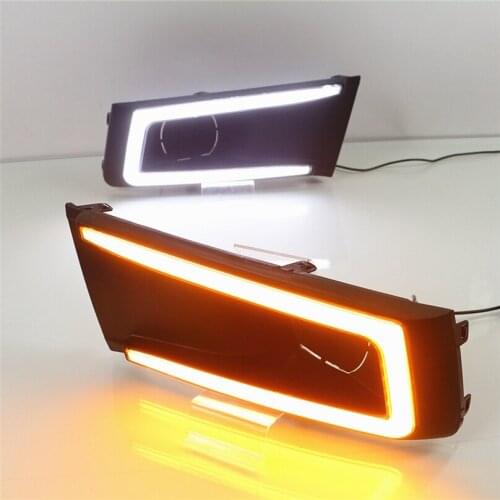 For Suzuki Vitara Brezza 2015 2016 2017 Driving car DRL with turn signal Daytime Running Light fog lamp Relay Daylight