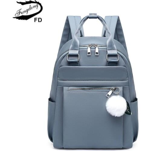 Fengdong Women's Blue Backpacks