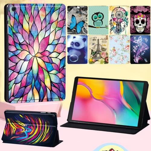 For Samsung Galaxy Tab A 8.0 2019 T290 T295 Old Flip Tablet Case Old Image Series Leather Stand Cover Case 8 Inch + Stylus