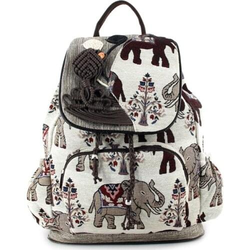 FZMBAI Women's Wicker Backpacks