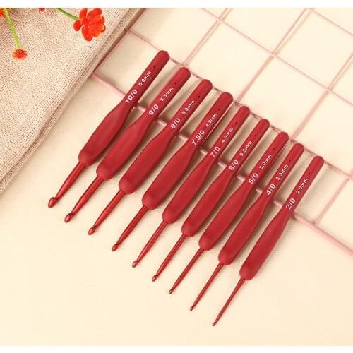 8/9pcs Practical Crochet Hooks Set 2mm-6.0mm Yarn Knitting Needles Set DIY Hand Sweater Knitting Sewing Accessories