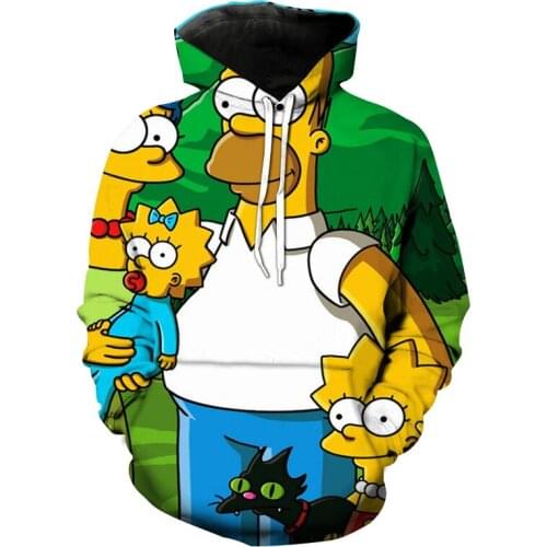 Hoodies men 2021 3D Cartoon Print Pullover Hoodie Male Casual Hoodies Sweatshirts high quality Autumn clothes plus size hoodie