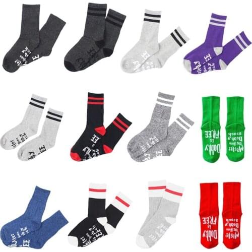 Women Men Novelty Knitted Crew Socks Funny Saying Words Master Has Given Dobby A Sock Dobby Is Free Letters Hosiery Gift