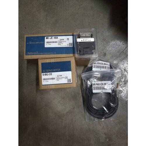 NEW&ORIGINAL AC SERVO DRIVER MR-JE-40A+AC SERVO MOTOR HG-KN43J-S100 *100% REAL STOCK,Please contact us for real photo