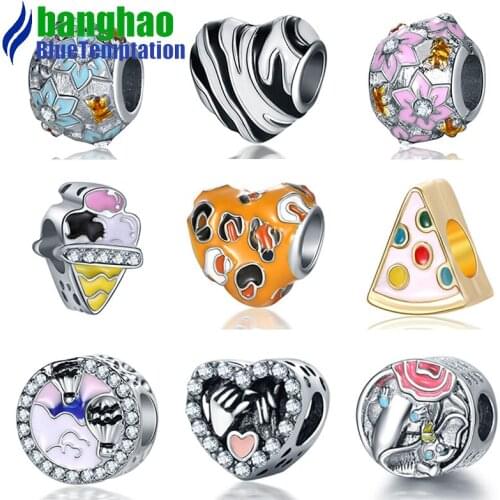 Wholesale alloy men and women DIY charms bijoux jewelry making supplies findings clasps for bracelets accessories beads B10