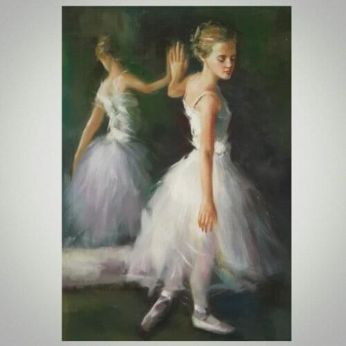 Original hand painted oil painting on canvas The Dancing girl paintings Impressionist decoration Wall painting picture 24*36