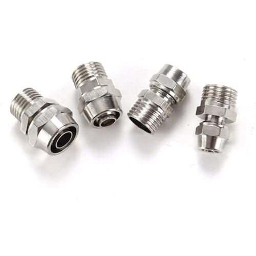 Pneumatic PCF Twist Fit 4mm/6mm/8mm/10mm/12mm OD Hose x M5 1/8" 1/4" 3/8" 1/2" BSP Male Pneumatic Quick Screw Air Fitting