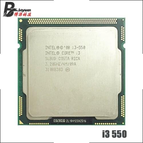 Intel Core i3-550 i3 550 3.2 GHz Dual-Core CPU Processor 4M 73W LGA 1156