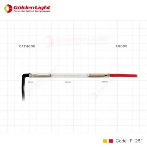 Sales professional ipl xenon flash UK lamp F1251 / size 110*50*7- cathode bend
