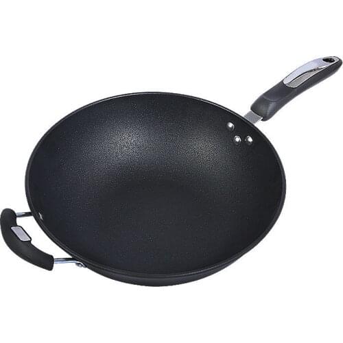 Simple Kitchen Wok Cast Iron Gas Cooker Friendly Products Removable Handle Frying Pan Utensilios De Cocina Cookware Sets EC50CG