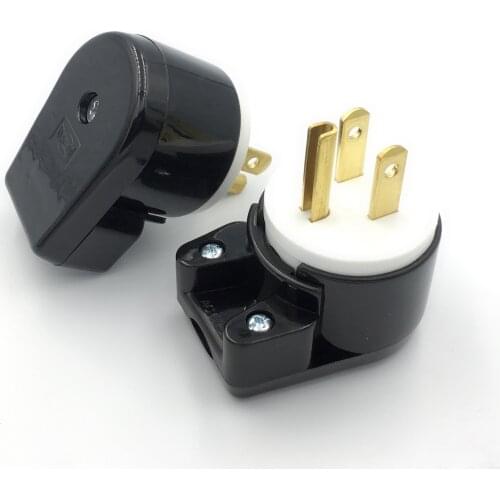 Nema 5 - 15P plug 15A 125 V 90 degree swivel plug AC Power Electrical Industrial Male Locking Plug Connector Rewireable Female