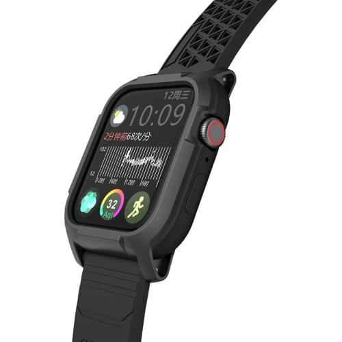Protection case Silicone Replacement for Apple Watch Band 44MM iwatch Series 6 5 4 Wristband Strap Protective Bumper Cover