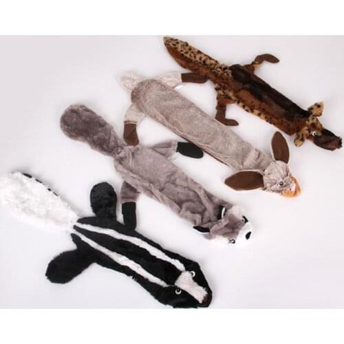 Pets Dog Cartoon Puzzle Interactive Toys Dogs Bite-resistant Molars Soft Plush Vocal Dog Dolls Teeth Cleaning Deodorant Toys