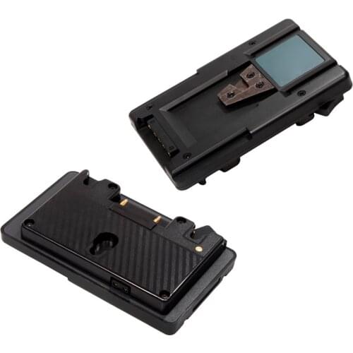 Gold Mount to V Mount Battery Adapter Plate Converter with D-tap Port for Panasonic Battery to Sony Camera S-GP-A