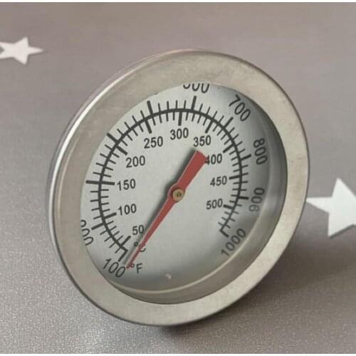 1 Pc Creative Barbecue BBQ Smoker Grill Thermometer Oven Temperature Gauge Stainless Steel