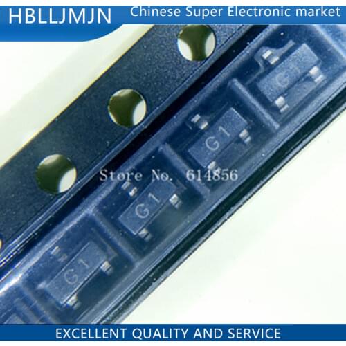 200PCS 2N5551 SOT23 MMBT5551 G1 SOT23-3 SMD Bipolar Transistors - BJT PNP Transistor