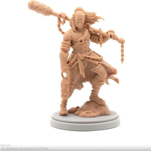30mm Resin Figure model kits King-dom death Lantern Guard - Male Unassembled and unpainted 044