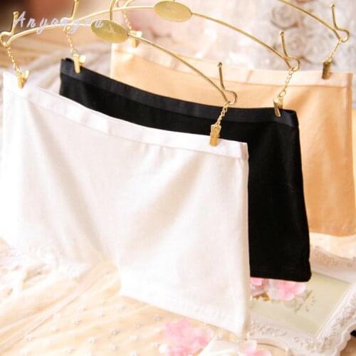 6 Pcs/lot Anyongzu Color Random Cotton Candy Colored Comfortable Underwear Lady Female Elastic Women Clothing Boyshort 0125-2