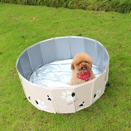 60x20/80x20/80x30CM Paddling Pool PVC Pet Bathtub Folding Basin For Dogs Cats Puppy Kitten Shower Swimming Pool House Pet