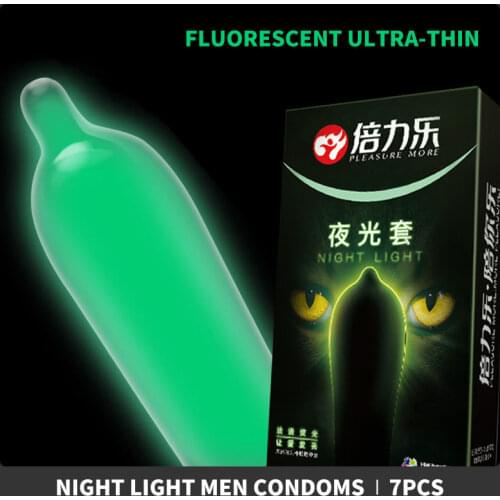 14 Pcs Night Light Condom Luminous Condom Sex Tool for Men Adult Safe Sex Contraceptive Tools 6PCS Fluorescence 8PCS Ultra-Thin
