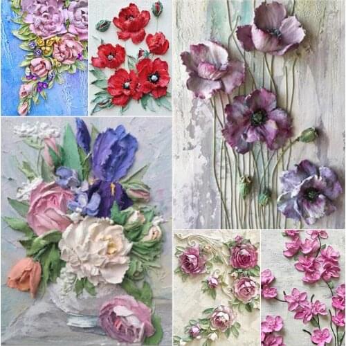 Diamond Painting Flower Gift DIY5D Full Drill Square Round Embroidery Tool Kit Home Decor Mosaic Handmade Art Cross Stitch Mural