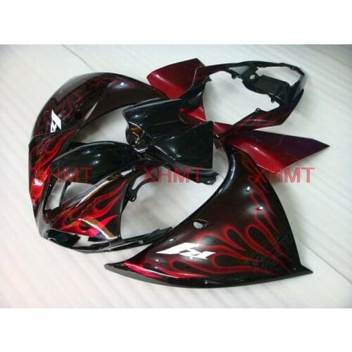 For YZF R1 2009 - 2011 Body Kits YZF R1 2009 Bodywork for YAMAHA YZFR1 10 11 Black Red Frame Full Body Kits