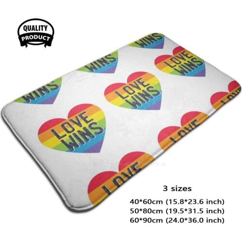 Pride Sticker Pack Comfortable Door Mat Rug Carpet Foot Pad Love Pride Lovewins Pack Care Affection Good Day Nice