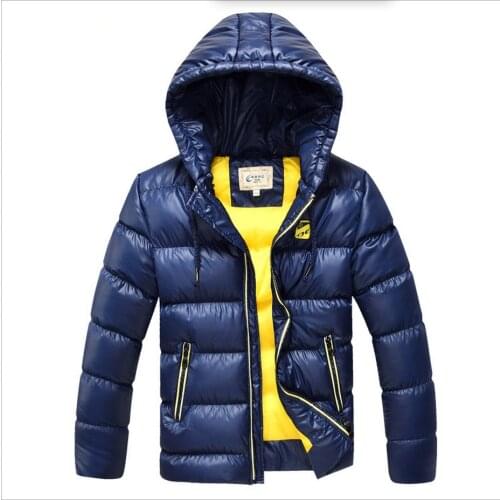 7-16 Years Children Boys Winter Coat Jacket Fashion Hooded Parkas Wadded Outerwear Thicken Warm Outer Clothing 2020 High Quality
