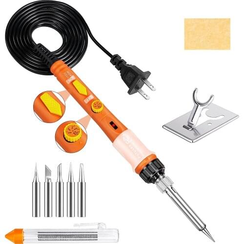 Soldering Iron Kit, 60W Professional Soldering Irons Welding Tool with Adjustable Temperature